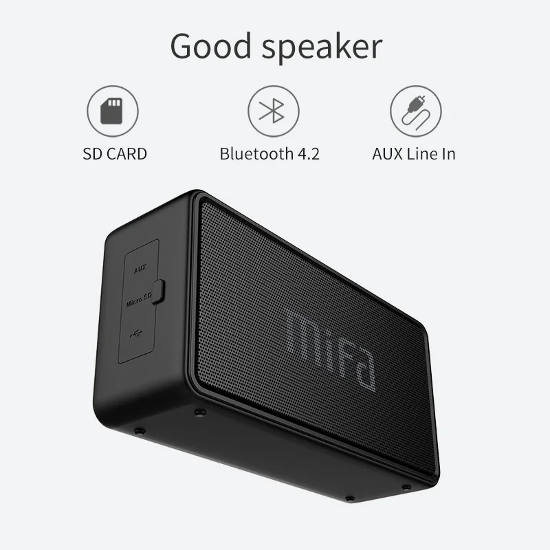 Mifa A2 Беспроводной Bluetooth Динамик мощный Портативный IPX7 Водонепроницаемый 3D стерео