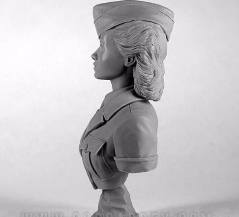 Неокрашенный комплект 1/9 военный женский полицейский офицер историческая