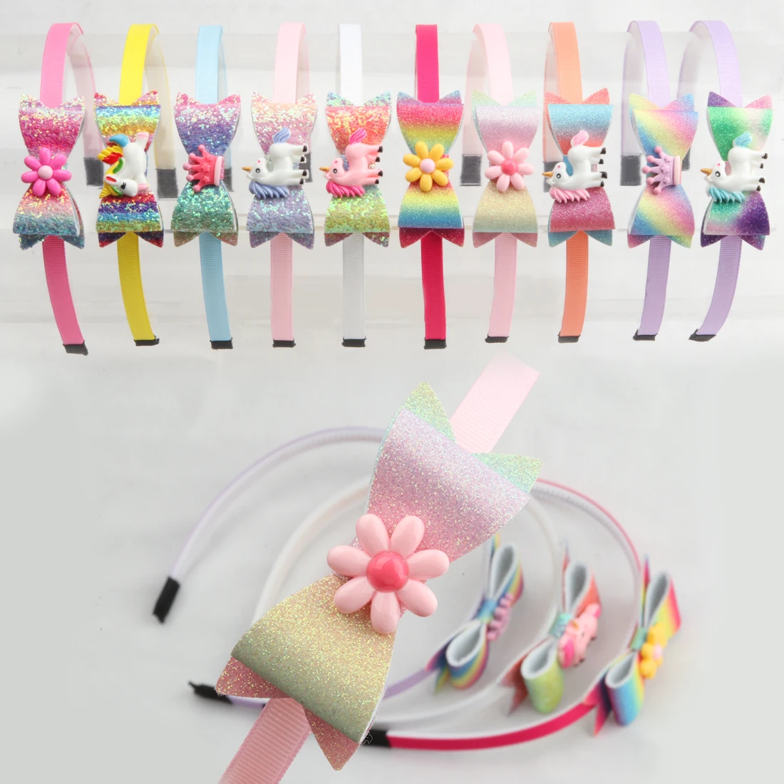 Резинка для волос в виде единорога XIMA 1 шт. пластиковые головные повязки девочек