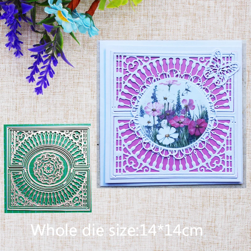 Новинка креативные квадратные кружевные Вырубные штампы для украшения цветов