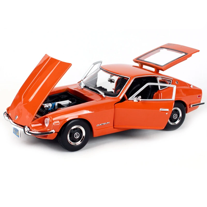 Maisto 1:18 1971 Datsun 240z оранжево-синий красный автомобиль литый под давлением для nissan