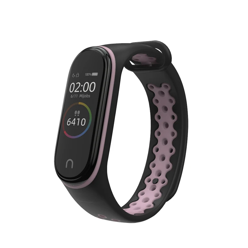Ремешок Mijobs для Mi Band 4 спортивный браслет Miband4 силиконовые часы Xiaomi ремешок