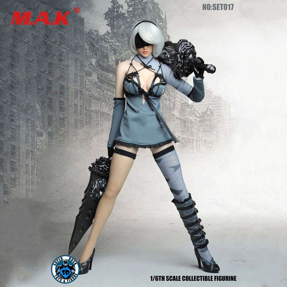 1/6 игровая фигурка 2B nier automata головы набор одежды w оружия 2 девочки пожелание маска