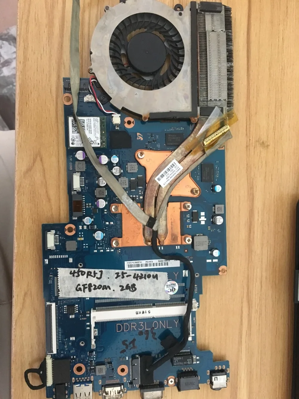 

450r5j 450r5U 450r5G 450r5V 450R4J 450R4Q I3 I5 connect with motherboard full test lap connect board