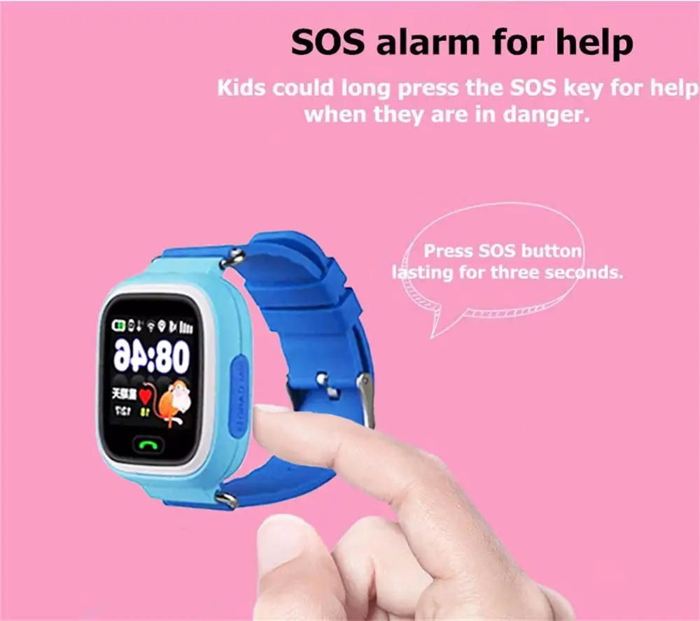 Timethinker Q90 Детские умные часы gps + WiFi sos SIM карты вызова детские анти потерянный