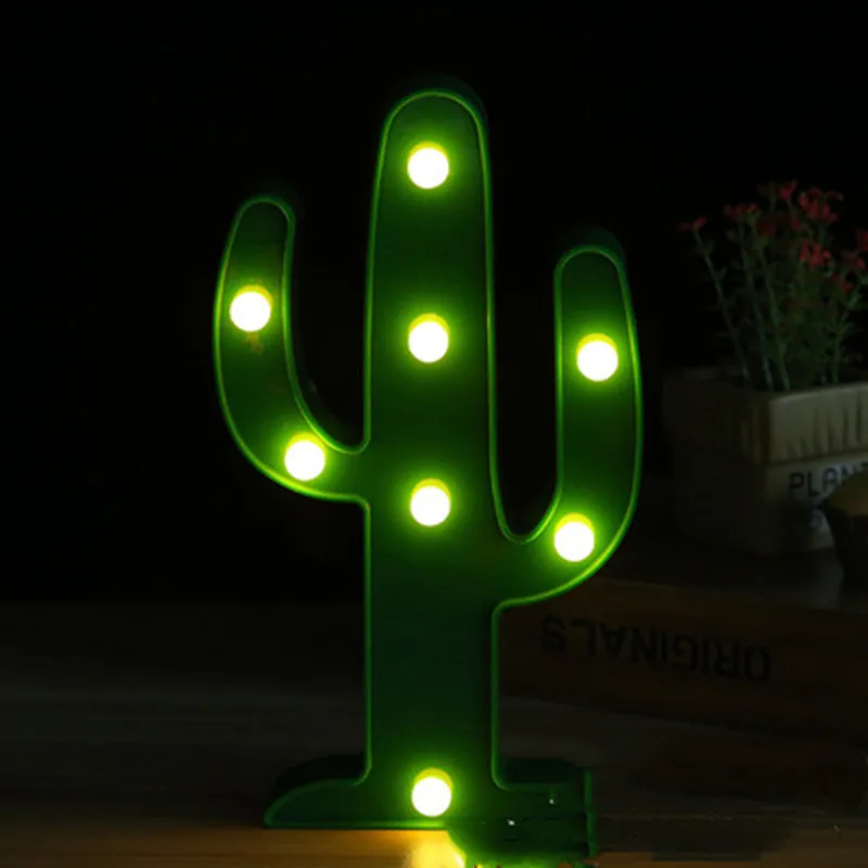 Светодиодные ночные светильники INS настольная лампа фламинго корона кактус