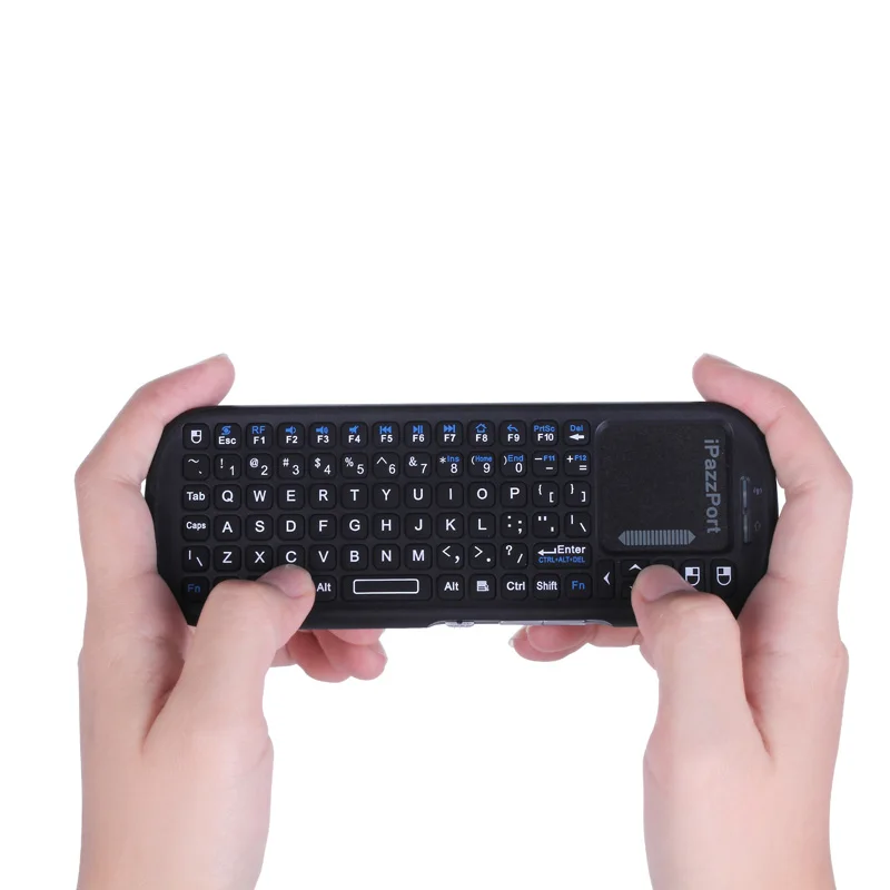 IPazzPort KP-810-19s 2,4 ГГц Мини Беспроводная клавиатура Air mouse с тачпадом для Android tv BOX/Mini PC/Raspberry Pi3/ноутбука