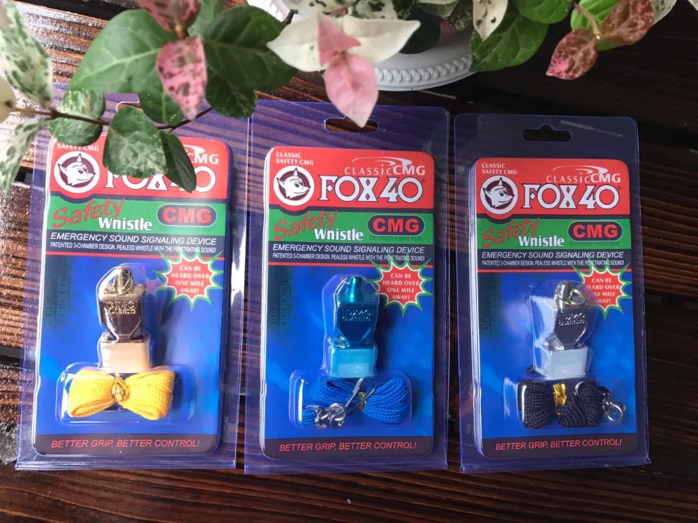 Бесплатная доставка E-PLATING красочные двойной блистер упаковка лиса 40 свисток с CMG