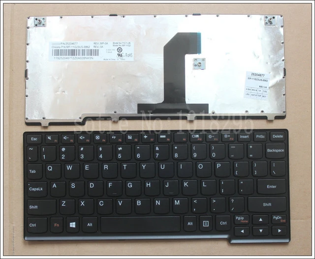 Новинка для Lenovo IdeaPad Yoga 11 Yoga11 ультрабук Yoga11-TTH черная клавиатура для ноутбука США 25204677 MP-11G23US-6862