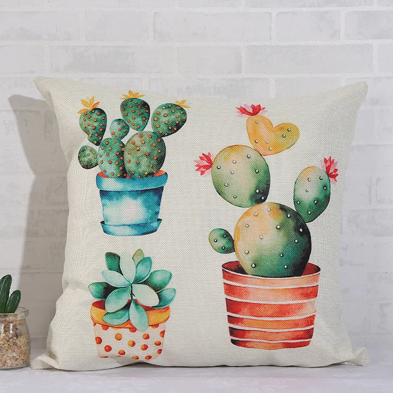 Завод накидка для подушки сочные Подушка Чехол Красочные суккулентные чехол