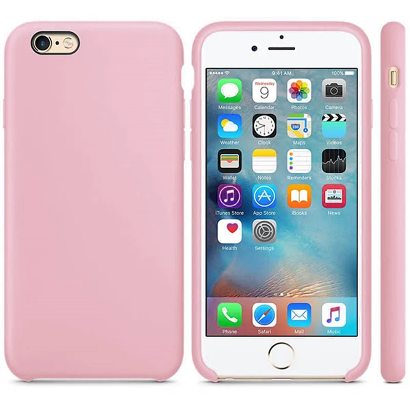Официальный силиконовый чехол для iPhone 7 8 Plus чехол для телефона для iPhone 11 Pro X XR XS MAX чехол s для iPhone 6 S 6 S Чехол без логотипа