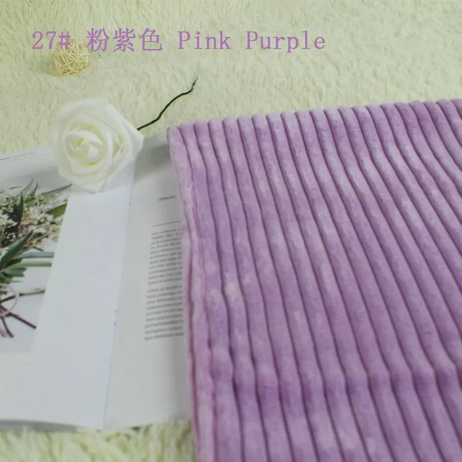 pink purple 150x100 см полоса Добби Вельветовая ткань сплошной цвет для изготовления наволочки для дивана покрытие скатерти diy игрушки шторы мешок материал - Цвет: pink purple