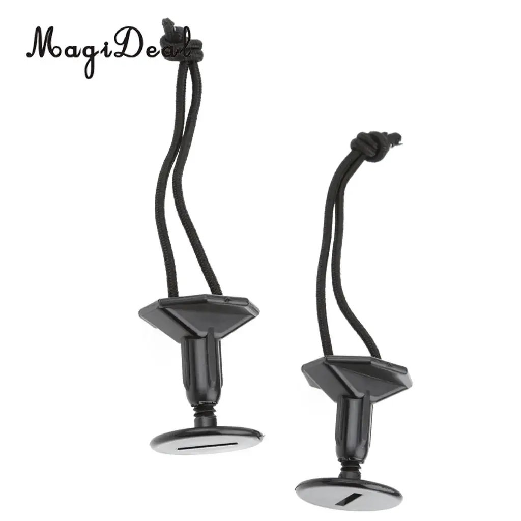 Горячая Распродажа 2 шт. черный поводок для серфинга и Каяка 12 см | Спорт