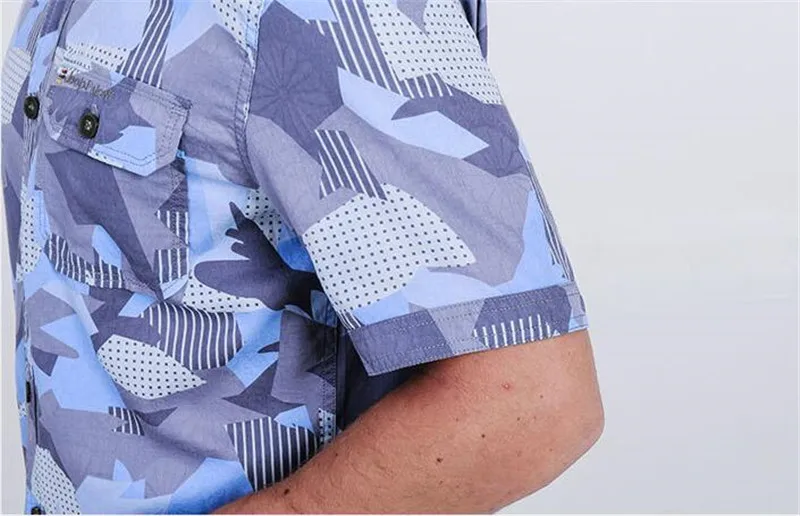 MORUANCLE мужские повседневные камуфляжные рубашки карго с коротким рукавом