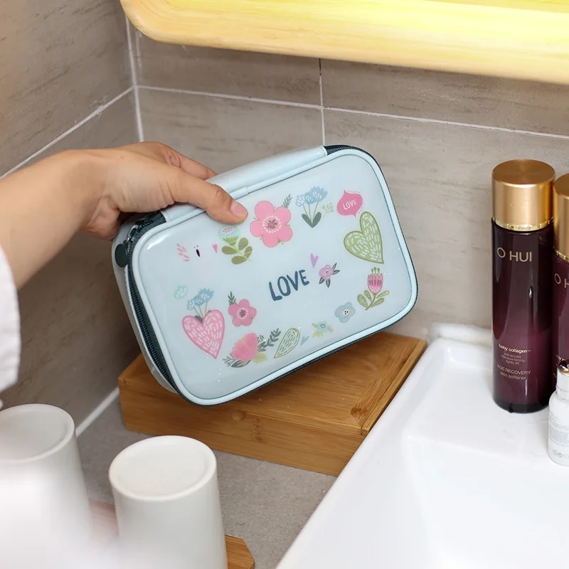 Женские косметички макияж из искусственной кожи с героями мультфильмов большой