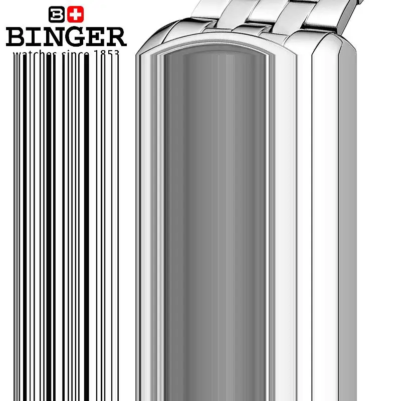 Швейцарские мужские часы роскошные брендовые наручные BINGER Кварцевые полностью