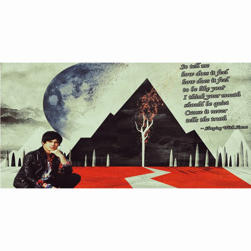 70*140 см Sleeping With Sirens бамбуковое волокно банные Полотенца душ путешествия Плавание