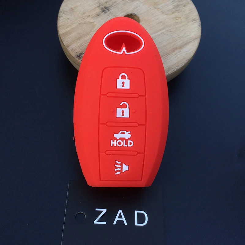4 кнопки силиконовый резиновый чехол для автомобильного ключа Infiniti G25 G37 FX37 FX50 EX35