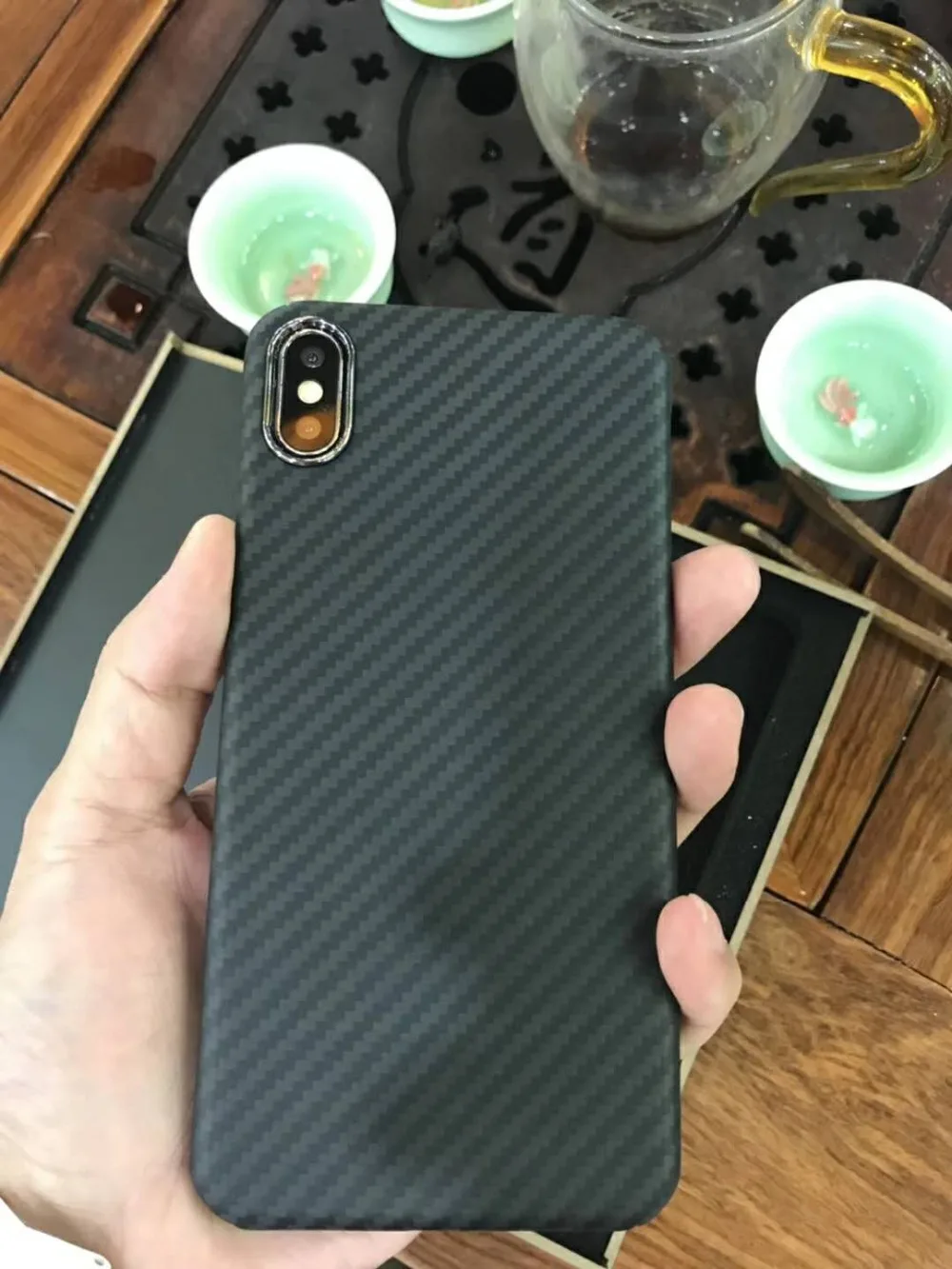 Настоящее углеродное волокно для iphone XS Чехол Ультра-светильник чехол мобильный чехол для телефона для Apple IPhone MAX углеродный чехол Защита объектива