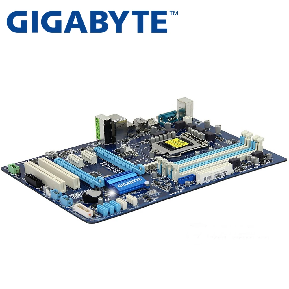 Материнская плата GIGABYTE GA-Z77P-D3 для настольных ПК Z77 Socket LGA 1155 i3 i5 i7 DDR3 32G ATX UEFI биос оригинальная Z77P-D3 б/у материнская плата