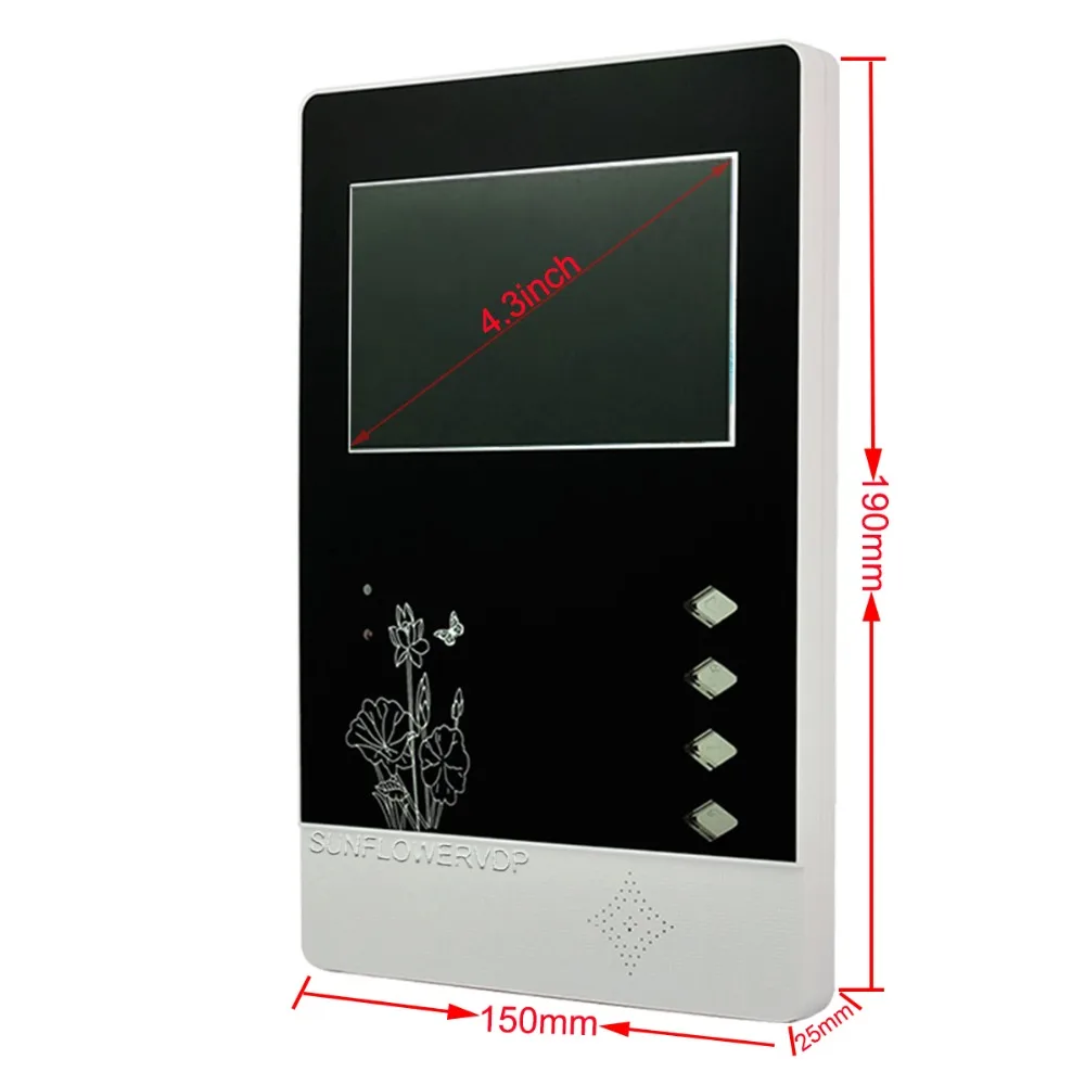 Video Intercom for a Private House Access Control 10 Apartments doorbell With Camera And Freephone | Безопасность и защита