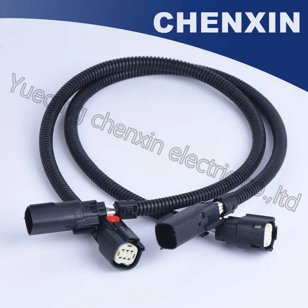 Черный 6 контактный автомобильный разъем жгут проводов для O2 Oxygen Sensor GT V6 12 дюймов
