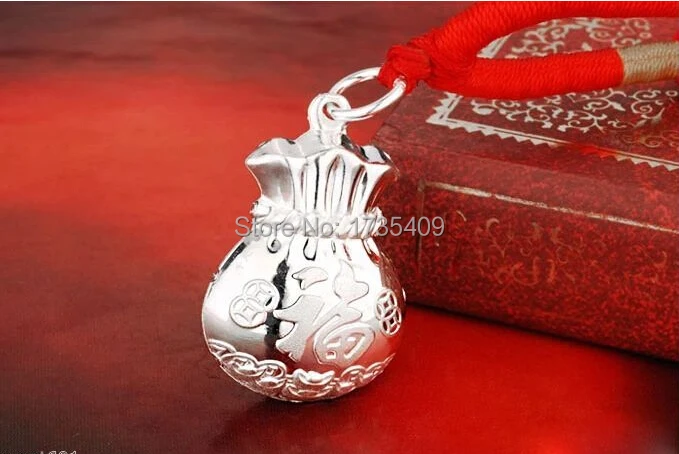 Подвеска в виде сумки из серебра 925 пробы | Украшения и аксессуары