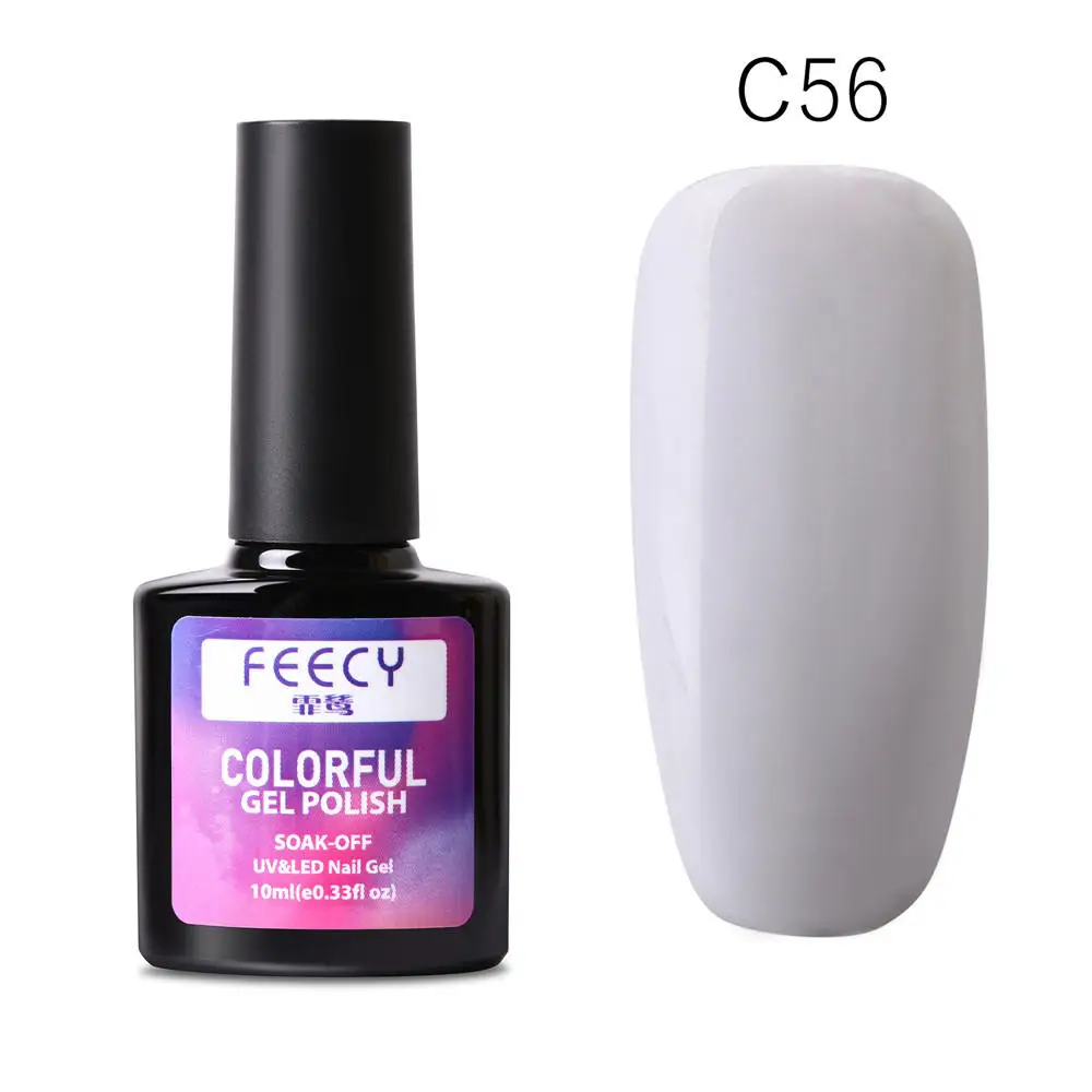 Feecy C56 Gel Nail Polish Soak Off UV LED Gel Varnish Wipe Top Coat Color Nail Gel Polish DIY Nail Art Lacquer Manicure Nail Art Tool - Цвет: Feecy C56