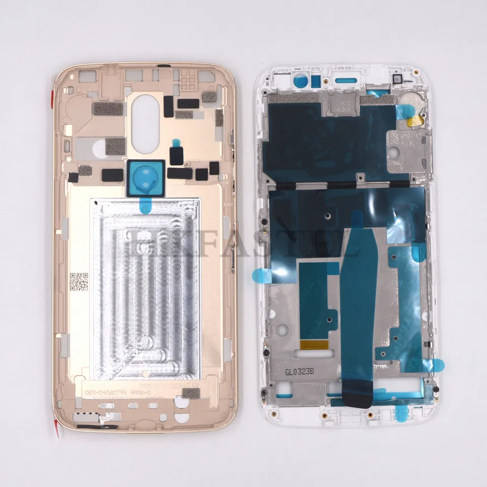 Hkfatel для Moto M XT1662 XT1663 корпус для Motorola M XT1662 XT1663 Корпус для мобильного телефона задняя крышка батарейного отсека чехол