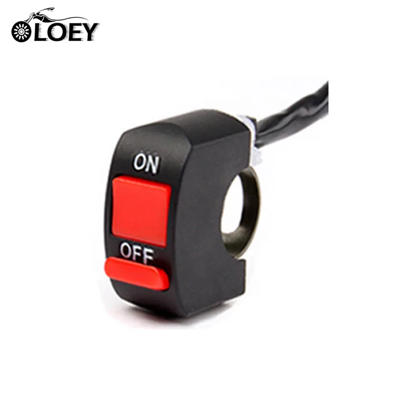 Switch 1 Piece OLOEY 9-85 в мотоциклетный головной светильник, супер яркий светодиодный фонарь для скутеров, противотуманный Точечный светильник, 6500 К, белая фара, вспомогательный светильник, переключатель - Цвет: Switch 1 Piece