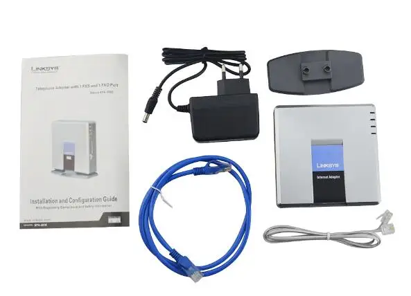 Linksys SPA3000 Переадресация вызовов на VoIP сервис автоматический PSTN Fallback FXS VOIP адаптер VoIP на PSTN шлюз Включение/отключение - Цвет: no retail box