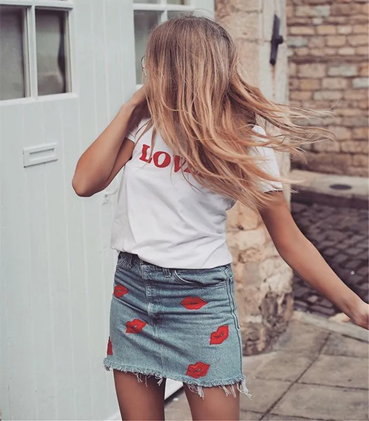 BKLD Fashion T shirt Women 2018 New Short Sleeve O-neck Casual Summer Top LOVER Letter Print Female T-shirt Harajuku Tshirt Tees | Женская