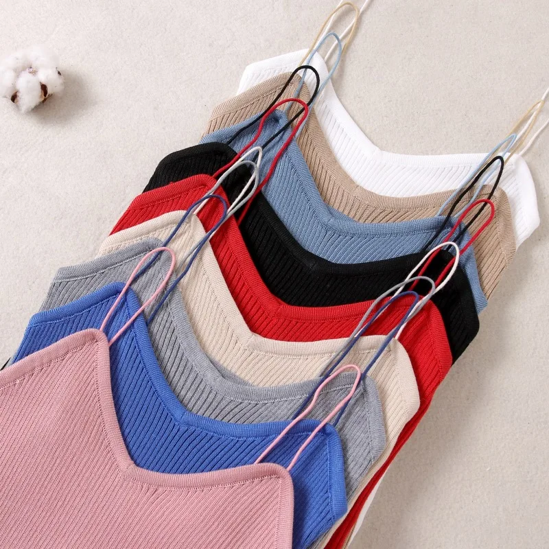 Топ женский трикотажный из модала и хлопка однотонный топ в полоску майка для