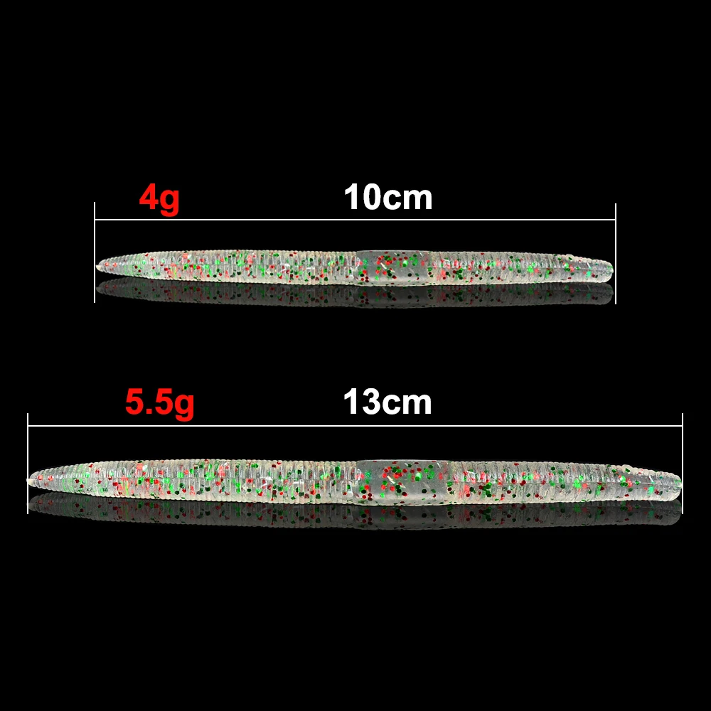 Искусственные рыболовные черви с запахом 10 шт./лот цветные искусственные