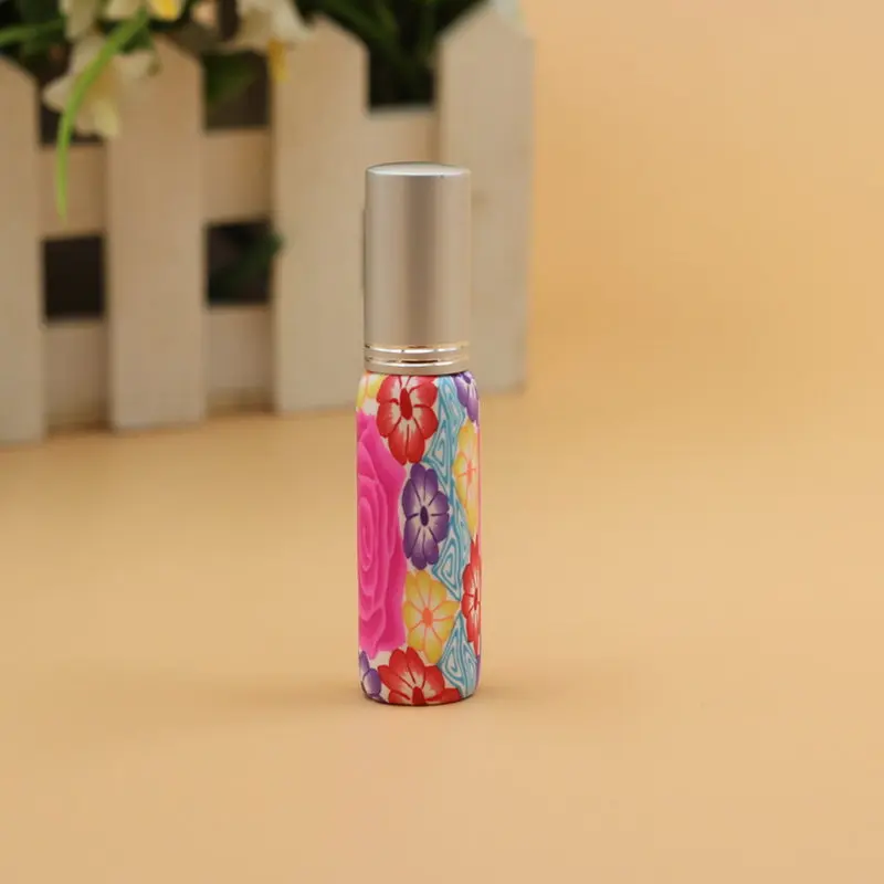 50 шт./лот оптовая продажа 8 мл Parfum насос Полимерная глина стеклянная Пустая