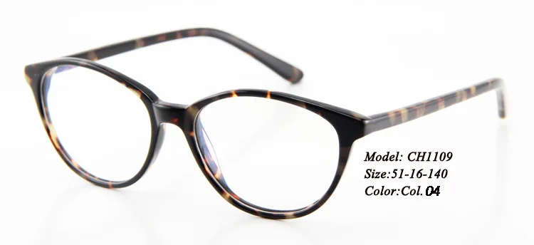 Eye wonder Factory Outlets Wholesale High Quality Women's Oval &amp Round acetate optical Frames Glasses with clear lens |