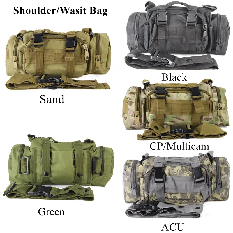 Тактическая поясная сумка военная для камеры Molle камуфляжная повседневного