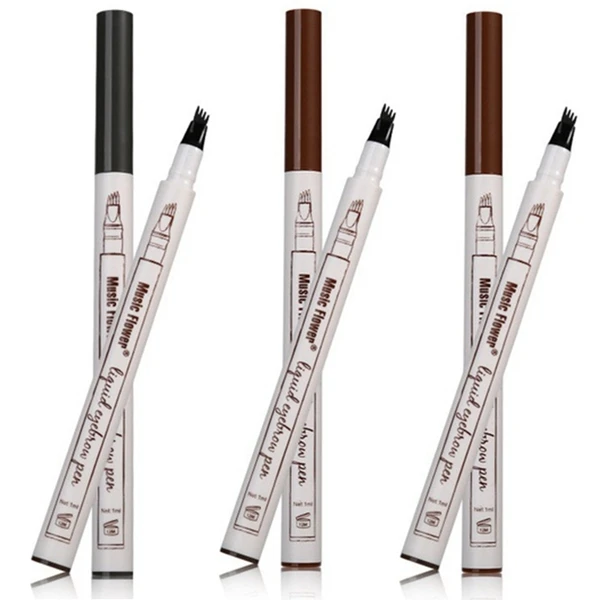 Супернатуральная ручка для бровей с четырьмя наконечниками 24 часа долговечная