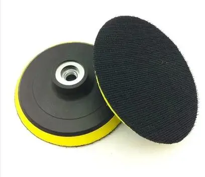 

Free shipping 2PCS rubber made 100*M14mm chucks for being used with self polishing pads sandpaper for mansory metal polishing