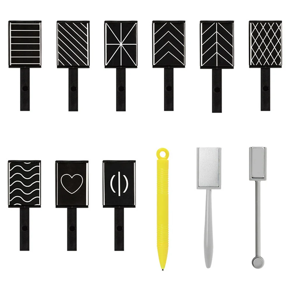 Горячая продажа 13 шт различных дизайнов кошачьи глаза магнитные палочки для DIY