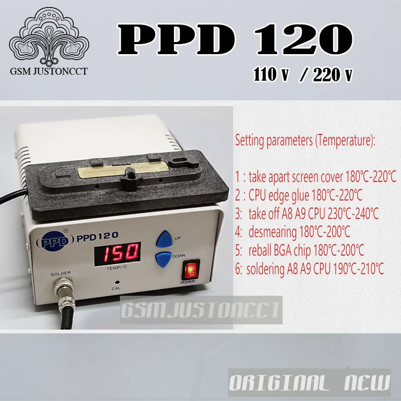 

PPD120 PPD 120 Desoldering Rework Station Unsolder CPU IC Chip A8 A9 A10 Remove Welding Platform for iPhone