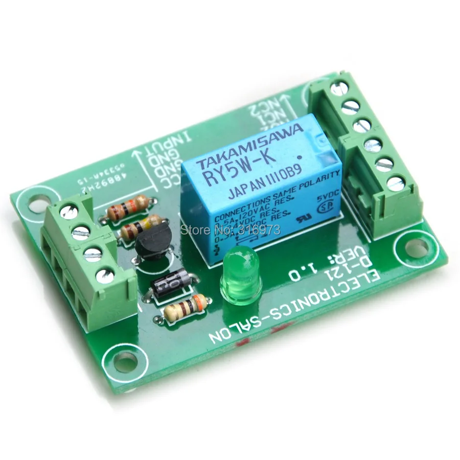 DPDT реле сигнала модуль 5Vdc RY5W K реле. Имеет в собранном виде.|relay module|module relayrelay module