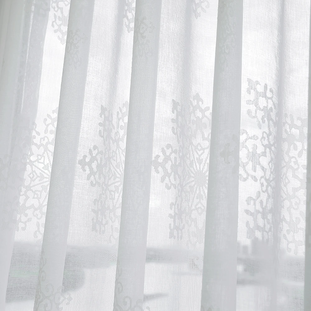 Dsinterior белый цвет элегантная тюль штора для спальни или гостиной|curtains for|sheer