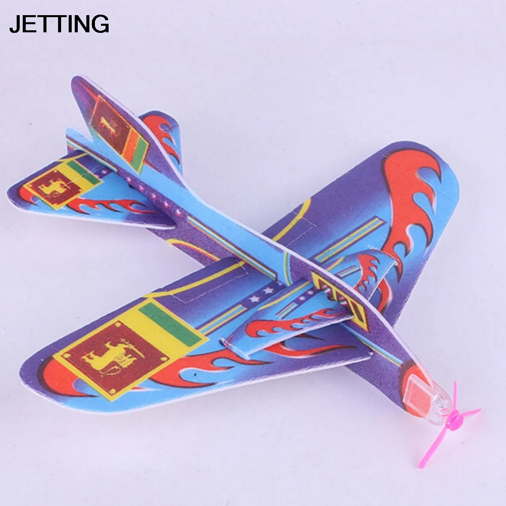 

JETTING 18.5*19 cm Random Color Stretch Flying Glider Planes Aeroplane Children Kids Toys Game