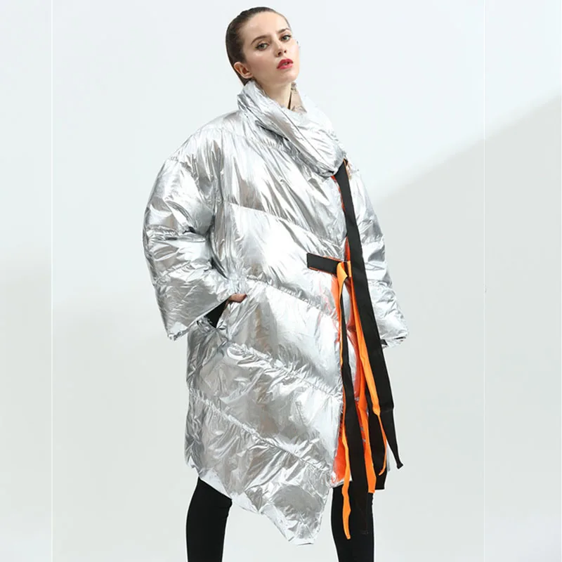 Высокое качество пальто 2018 новая зимняя куртка женская пуховая белая длинная