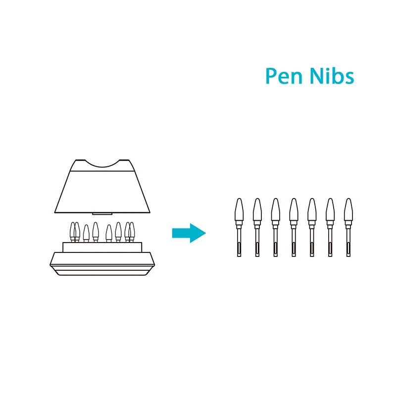 Huion сменные наконечники PN04 для ручки PW100/PW201