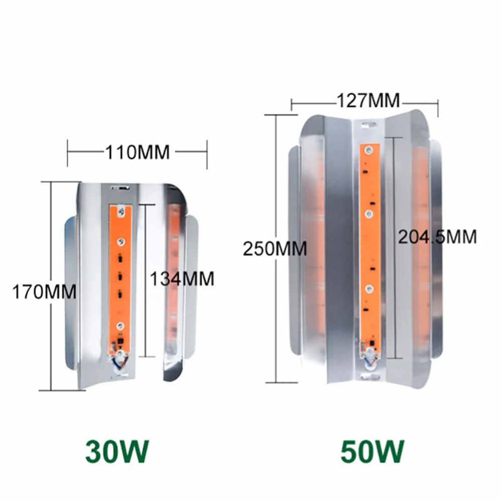 30W 50W LED Flood Grow Lights High Power COB Light IP67 Waterproof 110V 220V For Plant Greenhouse Hydroponics | Освещение