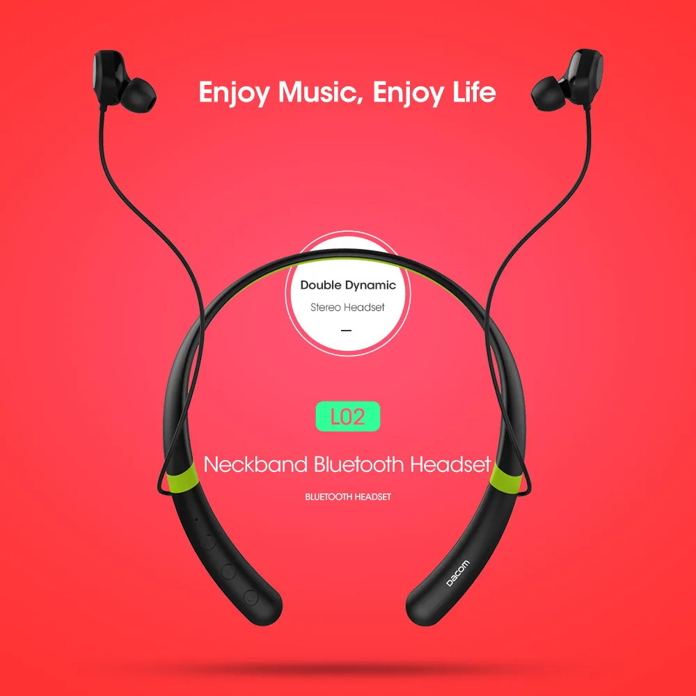 Bluetooth гарнитура Dacom L02 с микрофоном для iPhone 6/7/8/Xiaomi|earbuds with mic|headset bassbass earphones |