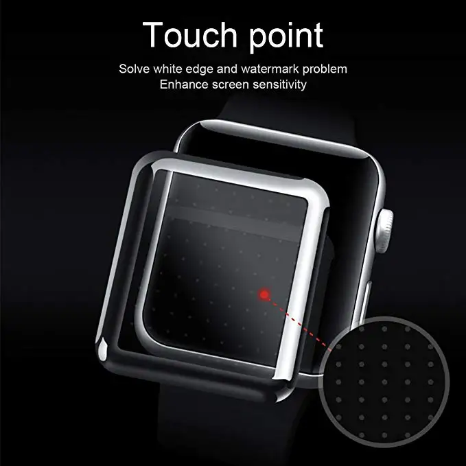 2 упаковки 3D изогнутые края полное покрытие Защитная пленка для iwatch Apple Watch серии 4