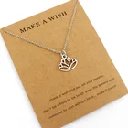 Ожерелье с подвеской Лотос Ом Будда мала-Йога чакра Ом шармы для женщин мужчин унисекс девушка ручной работы модные ювелирные изделия подарок Прямая поставка